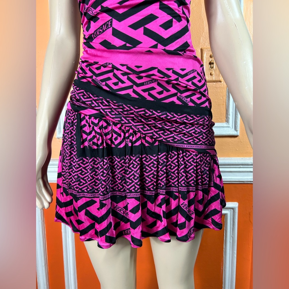 VERSACE
Monogram Ruched Mini Dress - Picture 3 of 9